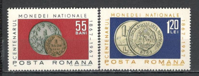Romania.1967 100 ani moneda nationala TR.225