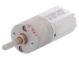 Motor DC cu transmisie 12V Ax Crestătură D 72rpm 195:1 Metal 20x44mm
