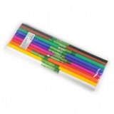Hartie Creponata - 200 x 50cm - SET 6 cul alb/ galben intens/ rosu/ verde