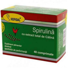 SPIRULINA 500MG CU EXTRACT DE CATINA CT*40CPR HOFIGAL