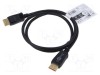 Cablu DisplayPort Goobay 1m negru, mufă la ambele capete, compatibil 4K HDR 8K UHD