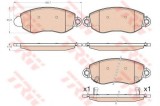 Set placute frana,frana disc FORD TRANSIT caroserie (FA) (2000 - 2006) TRW GDB2006