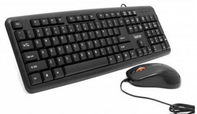 Kit Tastatura si Mouse Spacer SPDS-S6201, USB (Negru) foto