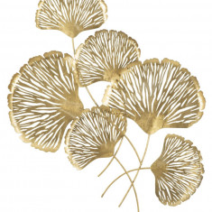 Decoratiune de perete Iris Verticale, Mauro Ferretti, 75x101 cm, fier, auriu