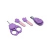 Set Manichiura Bebe Melii Pisica, 4 Piese, Forfecuta, Unghiera, Pile, 0 luni+, Multicolor