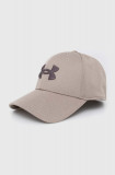 Under Armour sapca culoarea bej, cu imprimeu