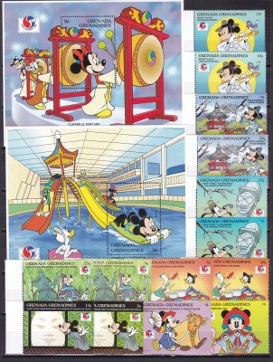 Grenada Grenadines 1994 Disney MI 1918-1931 + 2bl. 311,312 MNH foto