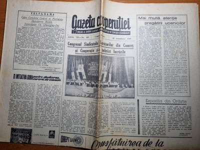 gazeta cooperatiei 22 noiembrie 1957-art. orastie,sfantu gheorghe,titu,izvoarele foto