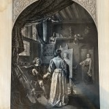 Frans van Mieris cel Bătr&acirc;n, Pictorul &icirc;n atelierul său, litografie, 1837