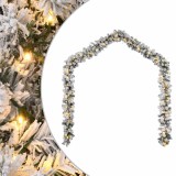 VidaXL Ghirlandă de Crăciun cu lumini LED, verde, 20 m, PVC