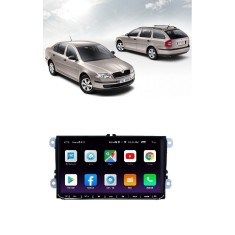 Navigatie dedicata cu Android Skoda Octavia II 2004 - 2013, 1GB RAM, Display HD 9 Touchscreen