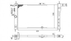 Radiator apa racire motor DAEWOO CIELO, NEXIA 1.5 intre 1994-1998 foto