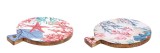 Cumpara ieftin Set 2 platouri servire lemn multicolor Maela 39 x 29 x 2,5 cm