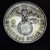 Germania Nazista 2 reichsmark 1939 A argint