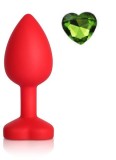 Dop Anal Brighty, Small, Silicon, Rosu/Verde, Mokko Toys