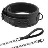 Fetish Submissive Bondage-Colier cu Lanț și Căptușeală