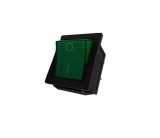 Intrerupator Rocker dreptunghiular SPDT ON-OFF Verde 250V 15A IP20 KCD2 2x2 pini, CE Contact Electric