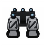 Set Huse Scaune Universale Nero Gri Personalizate cu Volkswagen