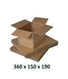 Cutie Carton Natur ProCart 360x150x190 mm, 3 Straturi CO3, 420 g/mp, Rezistenta Stivuire