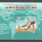 Romania.1986 Posta aeriana:Expozitia filatelica AMERIPEX-Bl. ZR.780