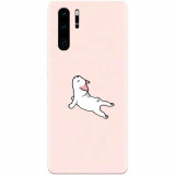 Husa silicon pentru Huawei P30 Pro, Cute Dog Streching