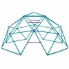 Structura Catarat Metal Copii Plum Phobos 300 cm, Dom Escalada, Cadru Dublu Verde-Violet, +3 Ani, Max 50kg, Exterior, Gradina