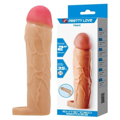 Prelungitor penis Pretty Love Hani + 5cm cu inel foto