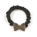 Elastic negru de par cu fundita