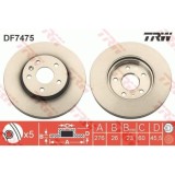 Disc frana Chevrolet Aveo, 03.2011-2014, Cruze, 05.2009-2014, Astra, 2010-, TRW