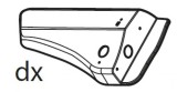 Set spoiler dreapta pentru suportul de biciclete Menabo Antares 3