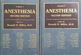 Anesthesia Vol. 1 &amp; 3, Ronald D. Miller, M.D., Churchill Livingstone, 1986, Engleza, 1620 pg, Medicina, Hardcover