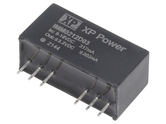 Convertor DC/DC 2W 9-18V la 3,3V/ -3,3V