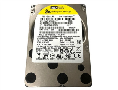 Hard disk Western Digital 160GB SATA Velociraptor 10K WD1600HLHX WD1600HLFS 2.5&amp;quot; foto