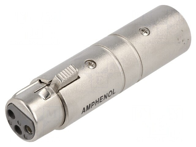 Adaptor XLR 3-Pin Masculin-Feminin Argintiu