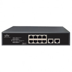 Switch 8 porturi PoE, 2 porturi uplink RJ45 - UNV NSW2010-10T-POE-IN