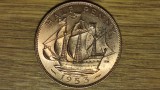 Anglia Marea Britanie - moneda an unic - 1/2 half penny 1953 AU - calitate rara!, Europa