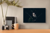 Tablou Canvas cu Egretă Multicolor &ndash; Artă Murală Elegantă, 39 x 26 cm, CMCLASS