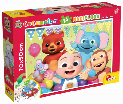Puzzle de colorat maxi - Cocomelon si prietenii (24 piese) PlayLearn Toys foto