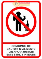 Indicator interzicerea consumului din afara unitatii foto