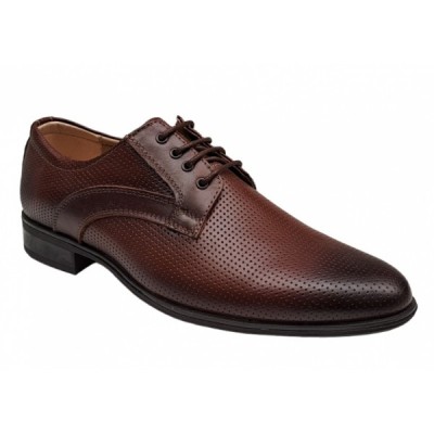 Pantofi barbati, eleganti, piele naturala, maro - GKR12M foto