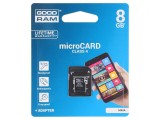 Card de memorie microSDHC 8GB Class 4 15MB/s, Goodram