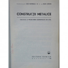 CONSTRUCTII METALICE - DAN MATEESCU