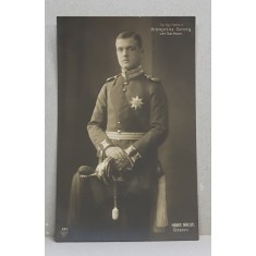 PRINTUL COROANEI GEORG von SACHSEN , CARTE POSTALA ILUSTRATA , MONOCROMA , NECIRCULATA , PERIOADA INTERBELICA
