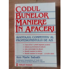 Codul bunelor maniere in afaceri- Ann Marie Sabath