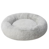 Pat pentru catei/pisici, marimea M, diametru 65 cm, Gri