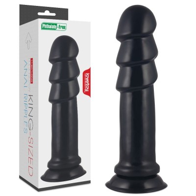 Dildo neted cu 3 trepte de penetrare King-Sized Anal Ripples 28 x 6.5cm foto