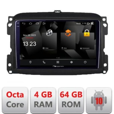 Navigatie Fiat 500 2015-2021 5510-500new Android Octa Core 720p 4+64 DSP 360 camera carplay android auto CarStore Technology foto