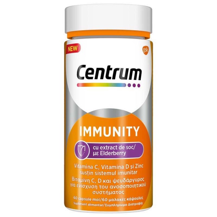 Centrum Immunity cu Extract de Soc 60 capsule GSK
