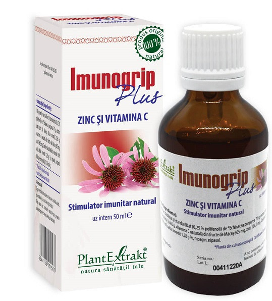 IMUNOGRIP PLUS ZINC &amp; VITAMINA C 50ml PLANTMED