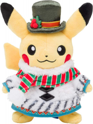 Pokemon Center Japonia Pok&amp;eacute;mon Tara Minunilor de Craciun Pikachu Plush 2020 foto